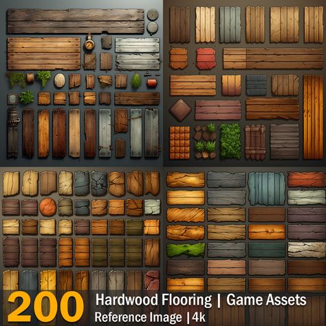 "Hardwood Flooring | Game Assets | Reference Images | 4K" by Lumière Volcanic Environment, Halloween Staircase, Isometric Medieval, Medieval Candle Holder, Medieval Port, Temple Game, Medieval Candle, Medical Tools, Indie Game Development