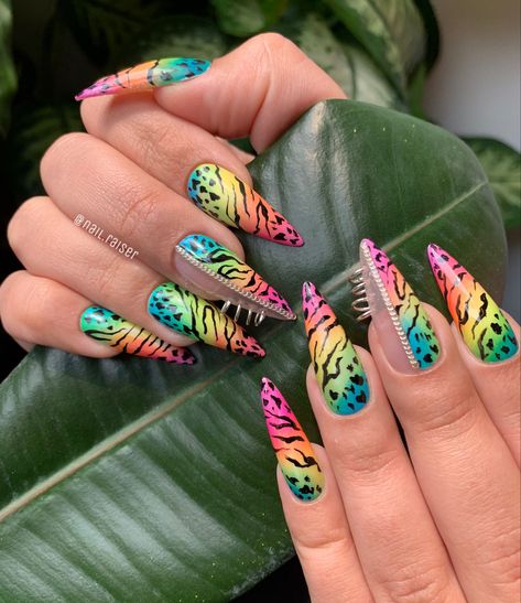 80s Nail Designs, 80s Nails, Inspired Nails, Dope Nail Designs, Get Nails, Dope Nails, Nail Designs, Nails