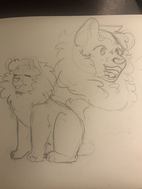 Lion Fursona Base, Dog Art Reference, Lion Fursona, Cat Sketches, Cat And Dog Drawing, Paw Drawing, Cat Drawing Tutorial, Lion Drawing, Warrior Cats Fan Art