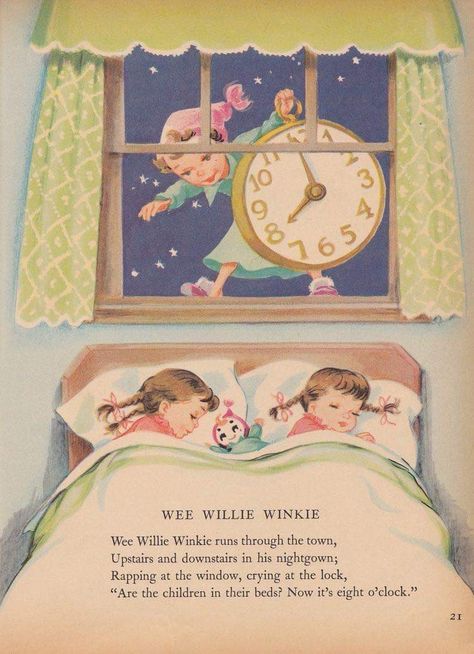 Vintage Poems, Childhood Poem, Nursery Rhymes Poems, Old Nursery Rhymes, Nursery Rhymes Lyrics, Wee Willie Winkie, Childrens Poems, Childrens Poetry, Kids Poems