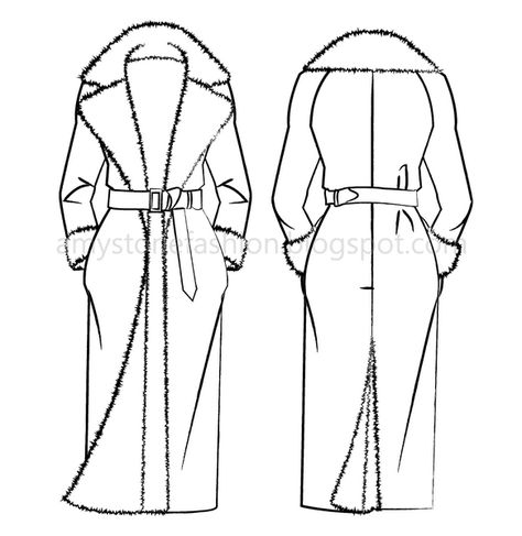 Illustrator Overcoat Flat Fashion Sketch templates 0171 Lab Coat Drawing Reference, Flat Fashion Sketch, Fashion Sketch Template, Fashion Flat Sketch, Mode Mantel, Patron Vintage, Fashionable Dress, Flat Sketches, Fashion Templates