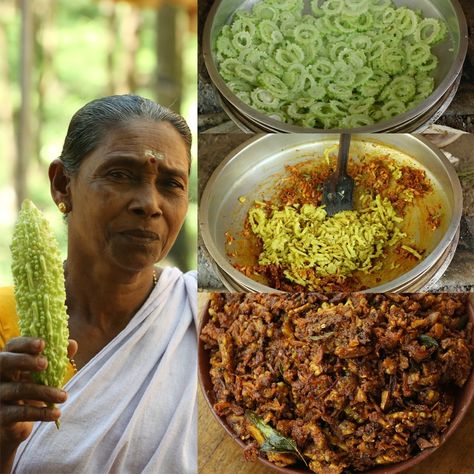 Bitter Gourd Fry, Stir Fry Recipe, Bitter Gourd, Indian Recipes, Gourds, Stir Fry, Bitter, Hummus, Kerala