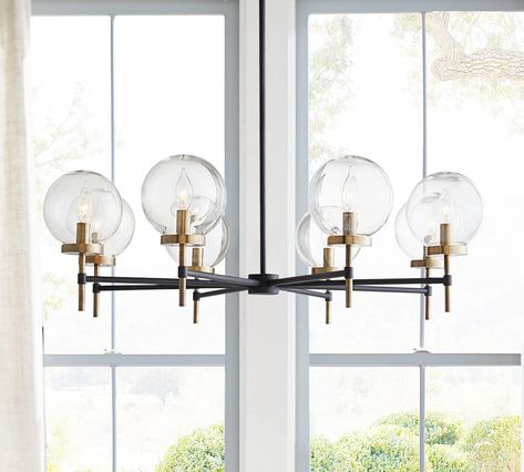 Glass Globe Chandelier, Grand Foyer, Dining Room Light Fixtures, Round Chandelier, Glass Globes, Globe Chandelier, Dining Room Chandelier, Linear Chandelier, Bath Furniture