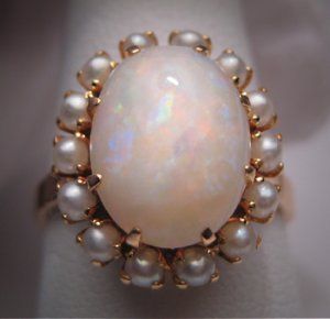 Pearl Ring Vintage, Pearl Rings Vintage, Seed Pearl Ring, Estate Ring, Traditional Engagement Rings, Seed Pearl, Vintage Victorian, Opal Ring, White Opal