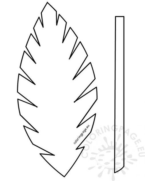 Easter Template Palm Leaf Sunday School Lesson Sketch Coloring Page Leaf Template Printable, Palm Sunday Decorations, Palm Sunday Crafts, Leaf Coloring Page, Children's Church Crafts, Easter Templates, Palm Branch, Bible Story Crafts, Sunday School Crafts For Kids