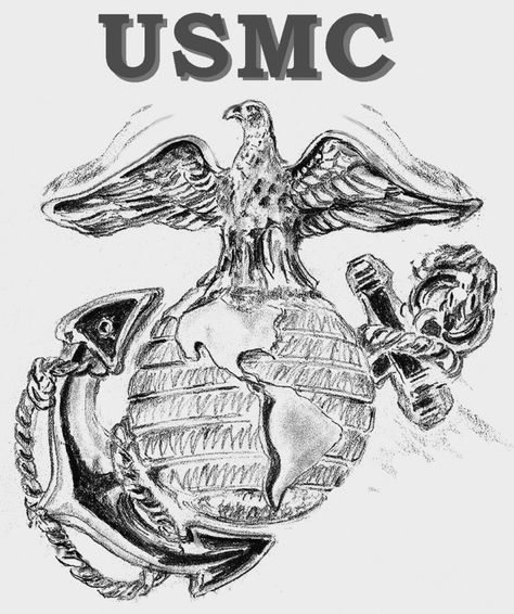 USMC Logo Clip Art | United States Marine Corps emblem.