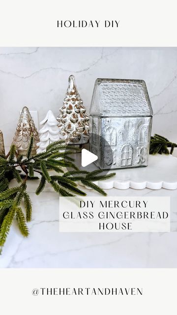 21K likes, 318 comments - theheartandhaven on October 25, 2023: "My mercury glass obsession this season is REAL! And now I am adding this cutie to the collection! Run and get this $5 glass gingerbread h...". Glass Gingerbread House, Light Coat, October 25, Mercury Glass, Flameless Candle, Twinkle Lights, Glass House, Anthropology, Gingerbread House