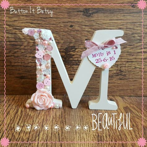 Scrap Letters, Summer Presents, Letter Standee, M Alphabet, Pearls And Flowers, Letters Diy, Dance Crafts, Mdf Letters, Free Standing Letters