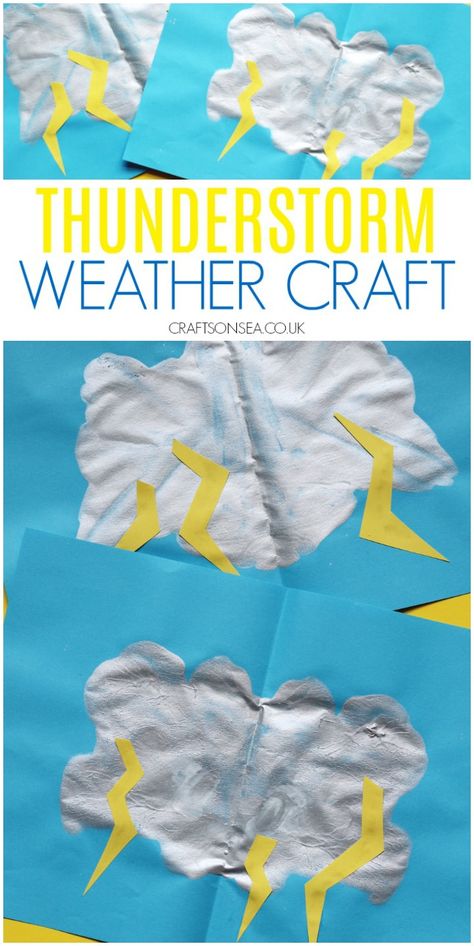 Thundercloud Craft for Kids {Easy Weather Craft} Tornado Art For Kids, Weather Crafts Preschool, Tornado Craft, Fox Activities, Bedrooms Decorations, Modern Kids Bedrooms, Weather Preschool, Weather Lesson Plans, August Activities