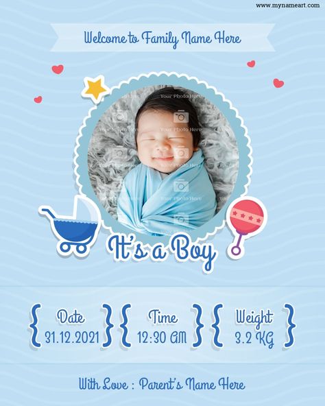 Diy Baby Announcement, Due In December, Boy Birth Announcement Card, 7 Month Baby, Pregnancy Workout Videos, Boy Announcement, It's A Boy Announcement, Baby Boy Birth Announcement, Birth Announcement Template