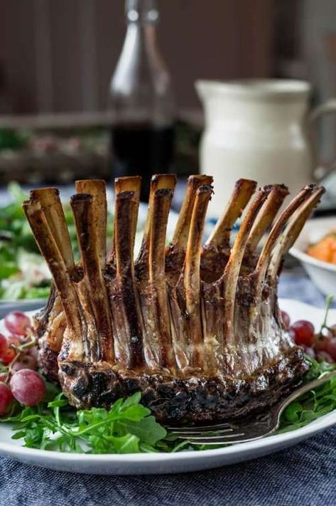 Crown Of Lamb, Crown Roast Recipe, Recipes For Lamb, Lamb Roast Recipe, Crown Roast, New Year Recipes, Braised Lamb, Elegant Presentation, Lamb Roast