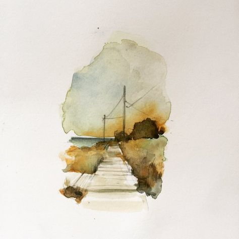 Watercolors — Amanda Kavanagh African Paintings, Landscape Sketch, Artist Card, Watercolor Journal, Watercolor Landscape Paintings, Watercolor Art Lessons, Drawing Projects, Landscape Drawings, Watercolor Inspiration