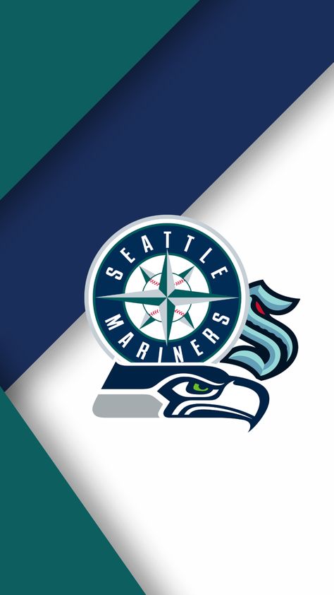 Seattle Sports Teams, Seattle Mariners Wallpaper, Mariners Wallpaper, Mashup Wallpaper, Seattle Mariners Logo, Toronto Blue Jays Logo, Mariners Logo, Nhl Wallpaper, Raiders Wallpaper