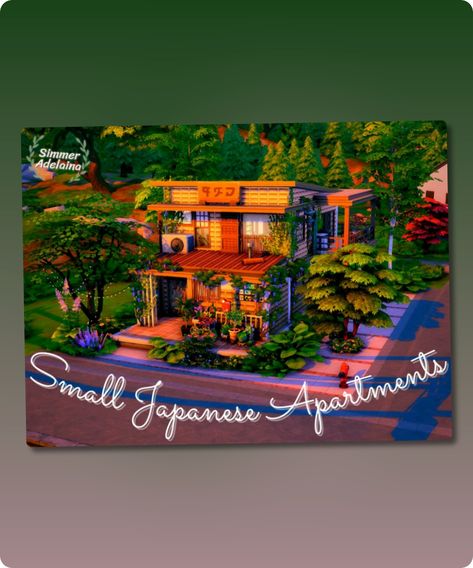 Sims 4 House CC: Small Japanese Apartments Apartments Sims 4, Small Japanese Apartment, Sims 4 House Cc, Resturant Decor, Sims 4 House, Japanese Apartment, Hall House, Sims 4 Cc Download, Best Sims