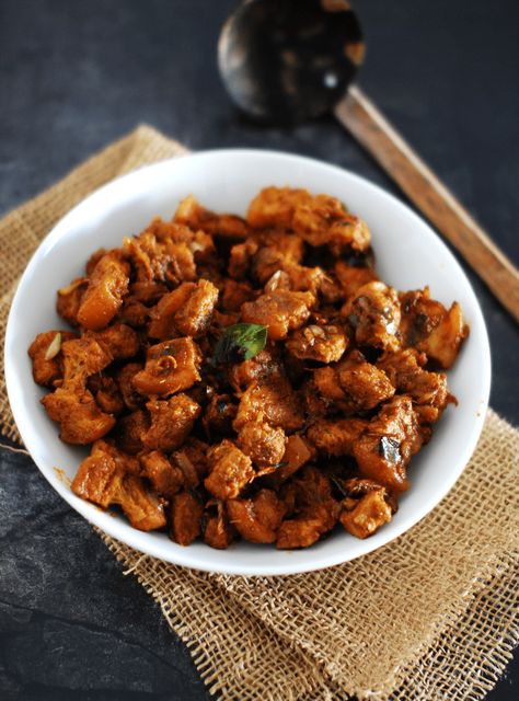 Pork Masala Recipe, Pork Fry Recipes, Indian Pork Recipes, Pork Masala, Indian Pork, Pork Pieces, Meaty Meals, Masala Fries, Roast Meat