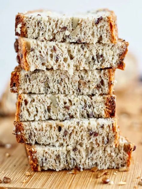 Multigrain Bread Recipe, Seeded Bread, Gluten Bread, Multi Grain Bread, High Altitude Baking, Multigrain Bread, Bakery Items, Seed Bread, Gluten Free Recipes Bread