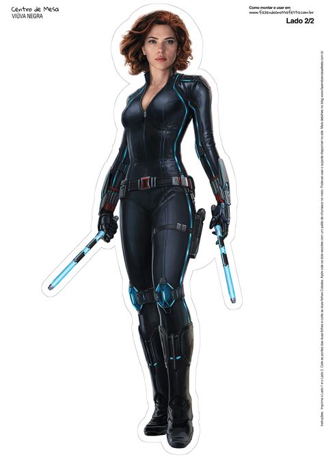 http://fazendoanossafesta.com.br/2015/10/centro-de-mesa-vingadores.html/ Black Widow Avengers Endgame, Black Widow Animated, Black Widow Action Figures, Avengers Black Widow, Black Widow Hot Toys, Poster Minimalist, Black Widow Avengers, Model Sheet, Avengers Party