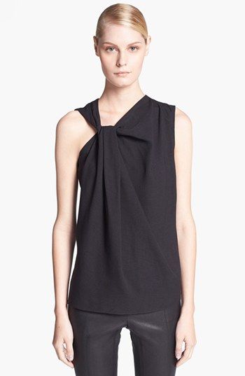 Twist Dress, Women Fashion Edgy, Asymmetrical Neckline, Womens Fashion Edgy, Clothing Details, Woven Top, Woman Fashion, Work Attire, Helmut Lang