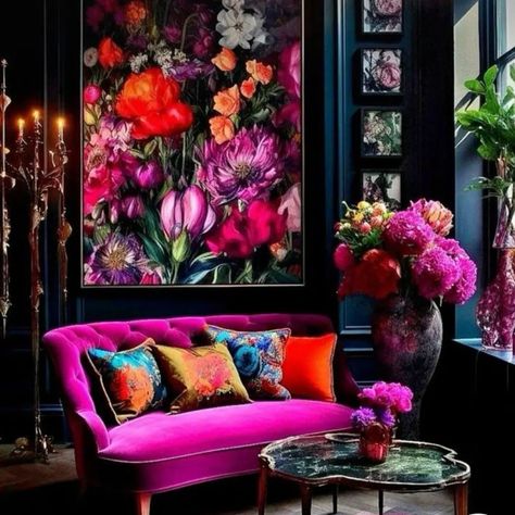 Home Decor Cozy, Colourful Living Room Decor, Home Decor Ideas Living Room, Colourful Living Room, Home Decoration Ideas, Maximalist Decor, Decoration Inspiration, Homemade Ice, Dream House Interior