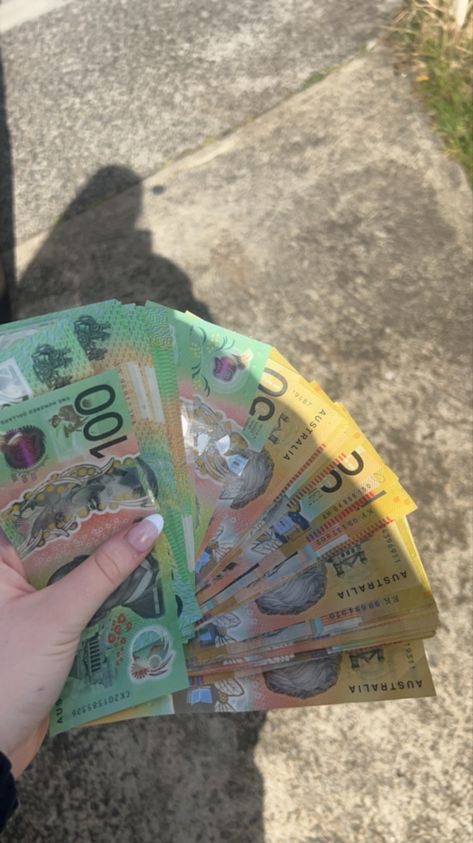 Australia Money, 2025 Aesthetic, Australian Dollars, Australian Money, Financial Breakthrough, 2025 Goals, Manifesting Vision Board, Notes Online, Money On My Mind