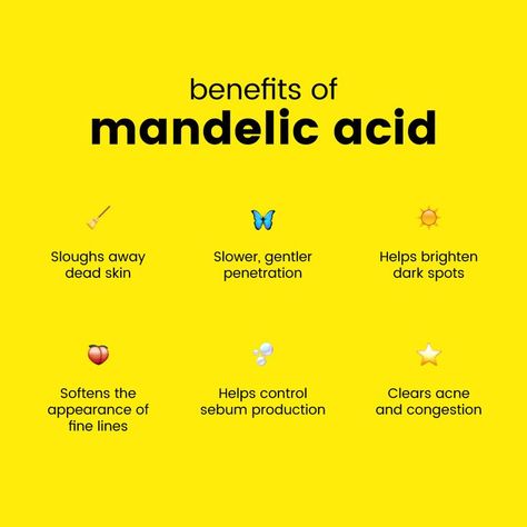 meaning it helps get rid of dead skin cells to reveal a brighter and clearer complexion. Here, we break down the benefits further ✨ Click the link for everything you need to know about mandelic acid, including how it works and how you should be using it. #SkinByDrAlek #SkinIngredients #CardioForYourComplexion Chemical Exfoliant, Unwanted Facial Hair, Skin Ingredients, Blemish Remover, Dark Spots On Skin, Mandelic Acid, Basic Skin Care Routine, Clear Complexion, Skin Clinic