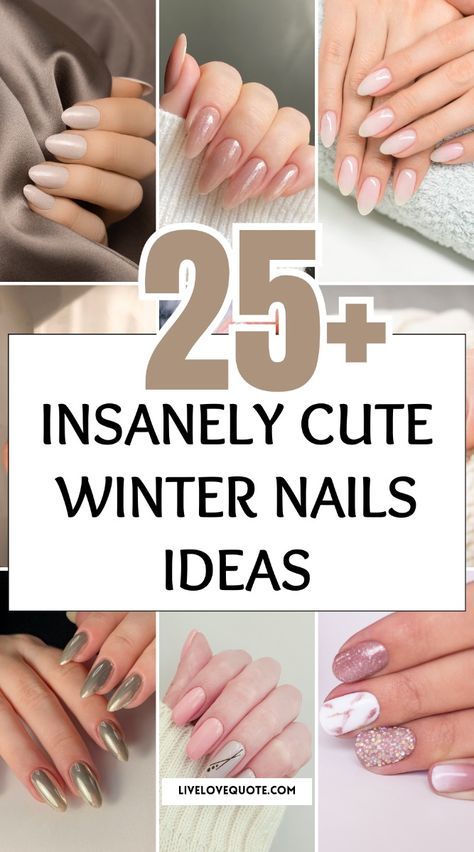 Snow-Ready Looks: 40+ Classy Winter Nails Inspirations | winter nails aesthetic | winter nails cute | winter nails black women | winter nails elegant | winter nails classy | winter nails short | winter nails long | winter nails matte | winter nails glitter | snowflake nails | icy nails | holiday nails | winter nails French tip | winter nails minimal | winter nails with rhinestones | cozy sweater nails | winter nails almond shape | winter nails square shape | frosty nails | winter nails red | winter nails green | neutral winter nails | winter nails silver | winter nails gold | festive winter nails | winter nail art | chic winter nails | Christmas nails | deep blue nails | minimalist winter nails #winter #winternails #cutenails Winter Time Nails Acrylic, Gel X Winter Nail Designs, Winter Acrylic Nail Designs Short, Winter Nails Acrylic Classy Short, Almond Sweater Nail Designs, Acrylic Nail Designs Winter Simple, Professional Winter Nails, Winter Themed Nails Simple, Winter Sweater Nails Short