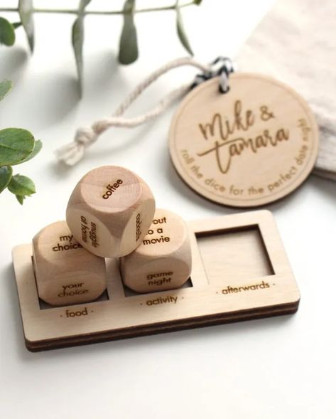 35 Best Valentine's Day Games for Couples - Fun Adult Games Bridal Shower Presents, Thoughtful Wedding Gifts, Dice Gifts, Wood Dice, Dice Tray, 5th Anniversary, Unique Wedding Gifts, Perfect Date, Personalized Wedding Gifts