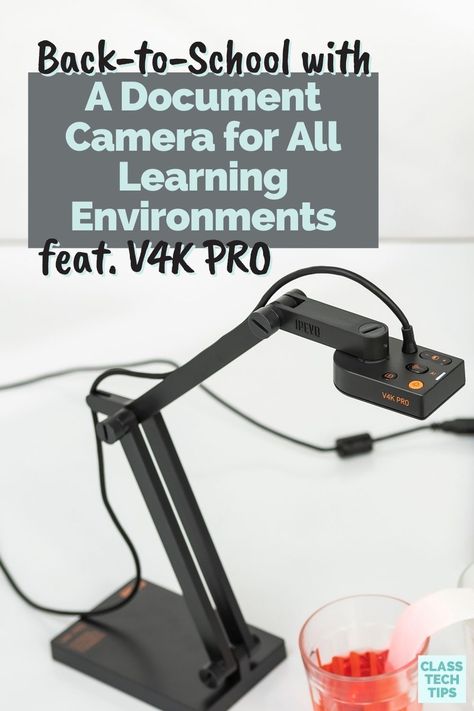 Leverage the power of a document camera for teaching and learning in your in-person instruction, distance learning, or hybrid teaching this school year! In this Class Tech Tips blog post, we’ll look at the V4K PRO document camera and how it works in all learning environments! #Sponsored Formative Assessment Examples, High Tech Classroom, Setting Up A Classroom, English Games For Kids, Best Language Learning Apps, Spring Lesson Plans, Educational Technology Tools, Best Educational Apps, Language Learning Apps