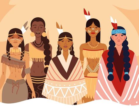 Native American Drawing, Women Portrait, Indigenous Women, Poster Drawing, Woman Drawing, Female Portrait, Nativity, Vector Art, Native American