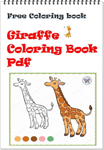 Giraffe Coloring Book Pdf Giraffe Coloring Pages Free Printable, Giraffe Coloring Pages, Giraffe Colors, Giraffe Drawing, Giraffe Pictures, Coloring Pages Free Printable, Kids Coloring Book, Animal Coloring Books, Book Drawing