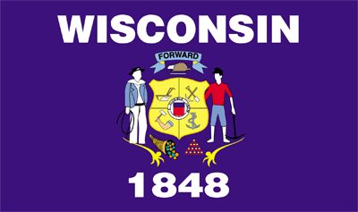 Wisconsin Statewide Information Wisconsin Flag, List Of Presidents, State Abbreviations, Wisconsin State, Wisconsin Travel, State Capitals, Indianapolis 500, Land Use, America Flag