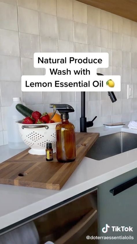 doterra on Instagram: Fruits and vegetables need more than just a quick rinse! This all-natural produce wash will clean your vegetables with the power of Lemon… Produce Wash, Reel Ideas, Using Essential Oils, More Than, Doterra Essential Oils, Instagram Reels, Kitchen Hacks, Doterra, Fruits And Vegetables