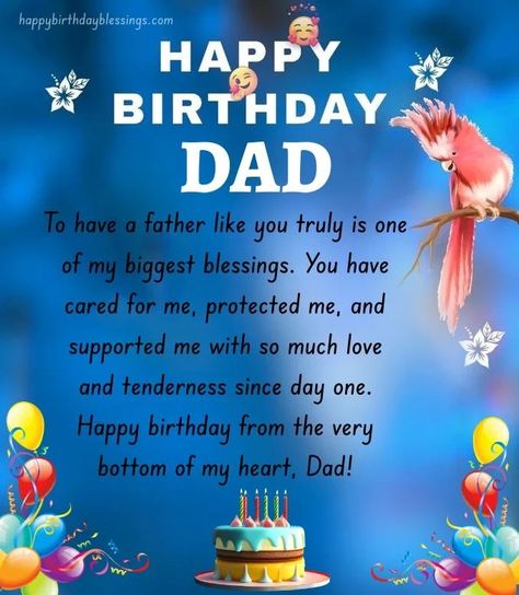 Birthday Wishes for Dad with beautiful Images Birthday Wishes To Dad From Daughter, Birthday Wishes For Dad From Daughter, Birthday Message For Dad, Happy Birthday Dad Quotes, Dad Quotes From Son, Happy Birthday Papa Wishes, Happy Birthday Father, Birthday Wishes For Dad, Birthday Wishes For Father