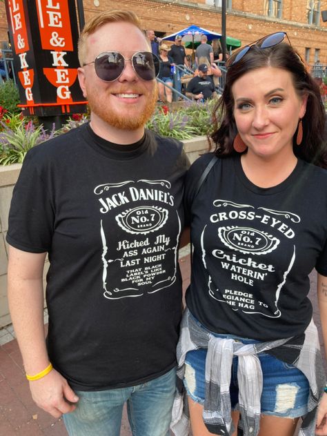 Church Concert Outfit, Eric Church Concert Outfit, Concert Outfit Winter, Jack Daniels No 7, Outfit Concert, Concert Ideas, Church Shirt, Eric Church, Concert Shirts