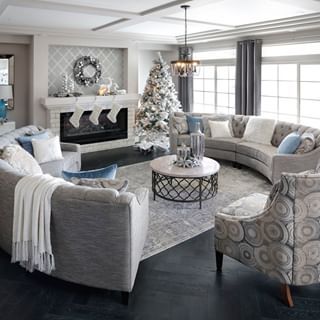 Chirstmas Decor, Living Room Decor Gray, Sectional Furniture, Rowe Furniture, Unique Furniture Pieces, Christmas Decorations Living Room, Living Room Decor Cozy, Bedroom Layouts, Living Room Grey