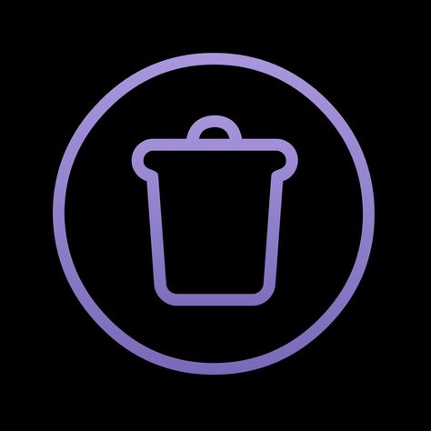 black and purple recycle bin icon Recycle Bin Icon Aesthetic, Recycle Bin Icon, Recycle Bin, Purple Reign, Highlight Icons, Black And Purple, Recycling Bins, Instagram Highlight Icons, Art Aesthetic