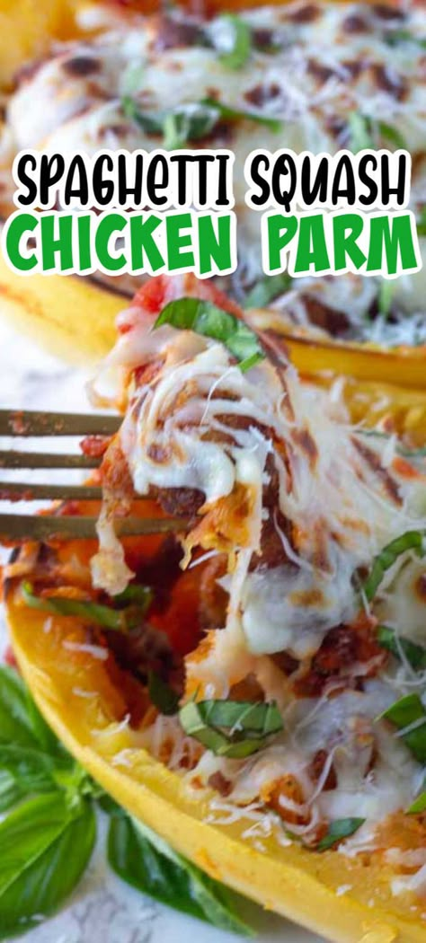 Spagetti Squash Recipes With Chicken, Spaghetti Squash Chicken Recipes, Spaghetti Squash And Chicken Recipes, Chicken Spaghetti Squash Recipes, Creamy Chicken Spaghetti Squash, Chicken Parmesan With Spaghetti Squash, Spaghetti Squash With Chicken Recipes, Chicken Parmesan Spaghetti Squash, Chicken Parm Spaghetti Squash Recipes