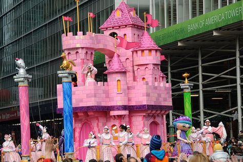 Pink Castle Float by PhotoRusch, via Flickr Castle Floats Parade, Pink Castle, Thanksgiving Day Parade, Parade Float, Float, Broadway, New Look, First Time, This Year