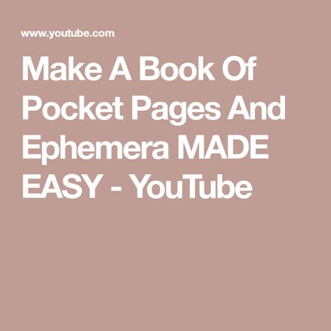 Amity Bloom, Library Pockets, Make A Book, Pocket Pages, Create This Book, Book Making, Junk Journals, Follow Me On Instagram, The Process