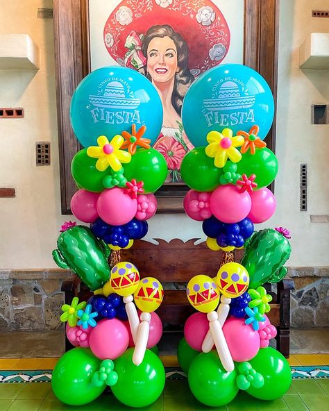 Bryan & College Station, Texas | Poppin’ Texas - Balloon Artists | It’s time to FIESTA 🪇 Only a few more days until Cinco de Mayo! 🌵💖 Head to @gringostexmex to celebrate ✨ • • • #crazytower… | Instagram Spiked Punch, House Party Decorations, College Station Texas, Balloon Installation, Fiesta Theme, College Station, Balloon Columns, Balloon Decor, Balloon Decorations