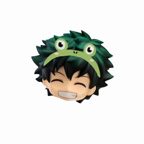 Deku Figure Chibi, Mha Nendoroid Png, Izuku Nendoroid, Mha Nendoroid, Mha Chibi, Deku Chibi, Rentry Border, Izuku Icon, Nendoroid Anime