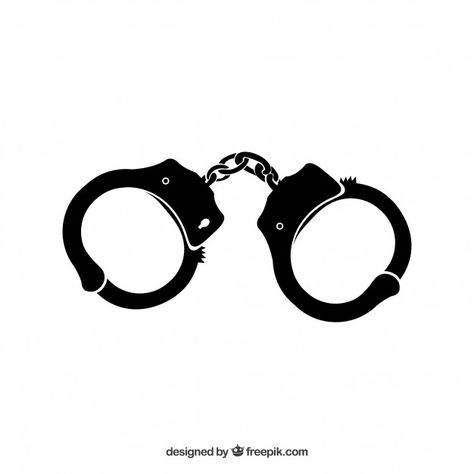 Handcuffs silhouette detailed icon vector Free Vector | Free Vector #Freepik #vector #freeicon #freeblack #freesilhouette #freesecurity Handcuff Tattoo Small, Handcuff Tattoo, Handcuffs Drawing, Traditional Black Tattoo, Goth Tattoo, Doodle Tattoo, Egyptian Tattoo, Cute Small Tattoos, Mandala Tattoo Design