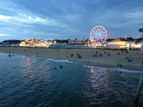 Old Orchard Beach Amusement Park | Old Orchard beach amusement park Old Orchard Beach Maine, Trip To Maine, Old Orchard Beach, Old Orchard, Beach Night, The Trip, Amusement Park, My Happy Place, My Daughter