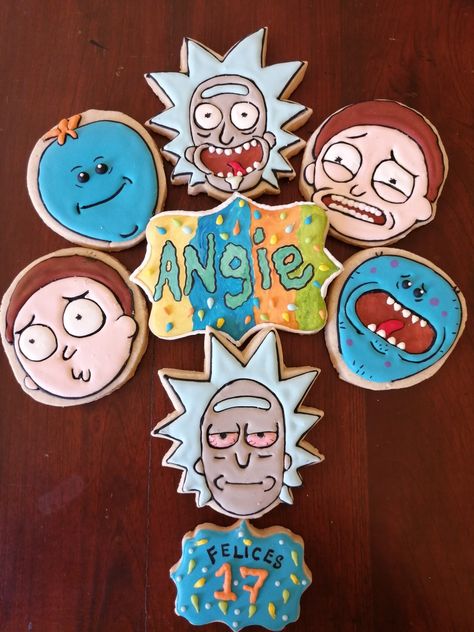 Rick And Morty Cookies, Rick And Morty Party, Mood Card, Rick And, Rick Y Morty, Ni Idea, Mad Scientist, Rick And Morty, Art Toy