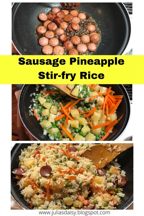 Chicken Pineapple Sausage Recipes, Aidells Pineapple Bacon Sausage Recipes, Pineapple Sausage Recipes Dinners, Pineapple Bacon Chicken Sausage Recipes, Pineapple Sausage Recipes, Sausage Pineapple, Pineapple Sausage, Damn Delicious Recipes, Sausage Stir Fry