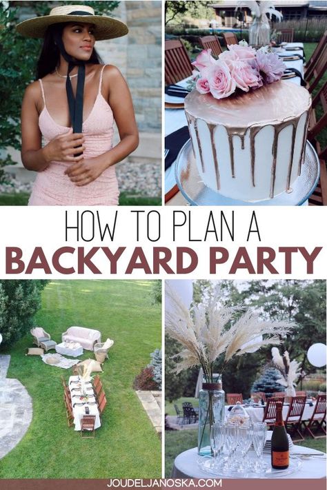 Bbq Birthday Party Ideas For Adults, Backyard 50 Birthday Party Ideas, Outside Birthday Dinner Ideas, Fun Backyard Birthday Party Ideas, Rustic Garden Birthday Party Ideas, Backyard Soiree Party, Lawn Dinner Party, 40th Outdoor Birthday Ideas For Women, Elegant Outdoor Birthday Party