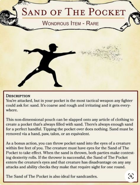 Dnd Magic Items Homebrew Fighter, Silly Magic Items Dnd, Dnd Loot Ideas, Dnd Homebrew Items Funny, Dnd Item Ideas, Dnd Magic Items Homebrew Funny, Dnd Items Funny, Dnd Squirrel, Funny Dnd Items