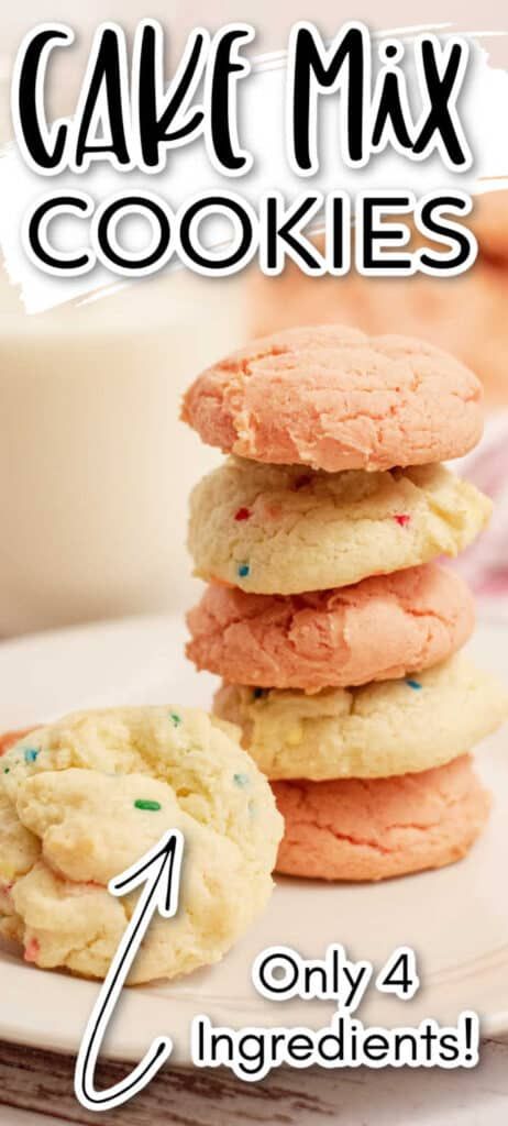 Easy Cake Mix Cookies 3 Ingredients, Cake Mix Cookies 3 Ingredient, Easy Cake Mix Cookies, Funfetti Cake Mix Cookies, Funfetti Cake Mix, Bake Sale Recipes, Strawberry Cake Mix, Cake Mix Cookie Recipes, Fall Desserts Easy