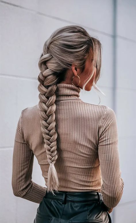 Easy Professional Winter Hairstyles for Work 2024-2025: Quick Updos, Braids, and Pulled-Back Looks Long Professional Hairstyles For Women, Office Hair, Hairstyles For Work, Sleek Braided Ponytail, Long Braided Hairstyles, Quick Updos, Back Braid, Office Hairstyles, Greasy Hair