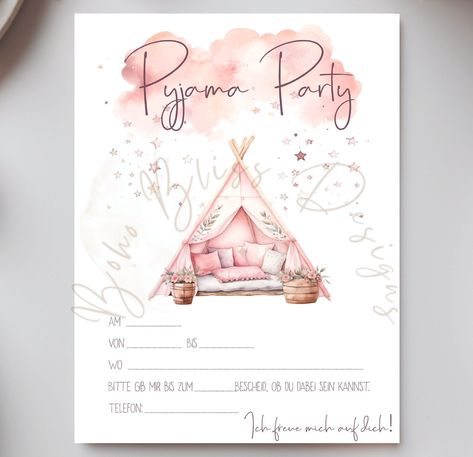 Party invitation design